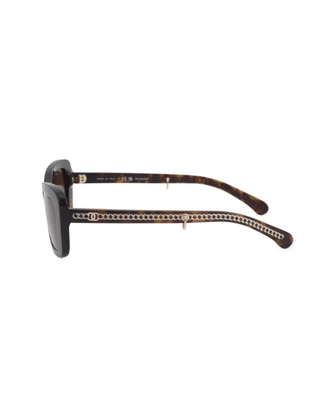 Chanel Sunglasses Tortoiseshell Rectangle Eyewear